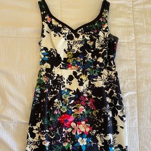 Anthropologie Floral Cocktail Dress